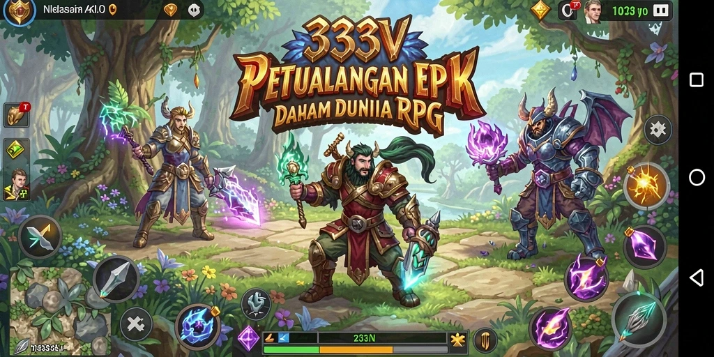 Gameplay RPG penuh petualangan dan tantangan di 333V.