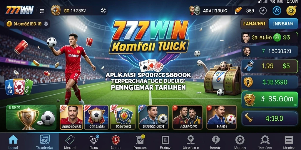 Tampilan gameplay Sportsbook yang menarik dari aplikasi 777WIN.