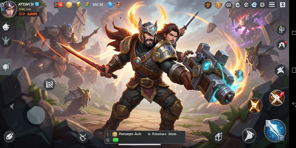 Gameplay mendebarkan dalam ARPG ATOM138 yang penuh aksi.