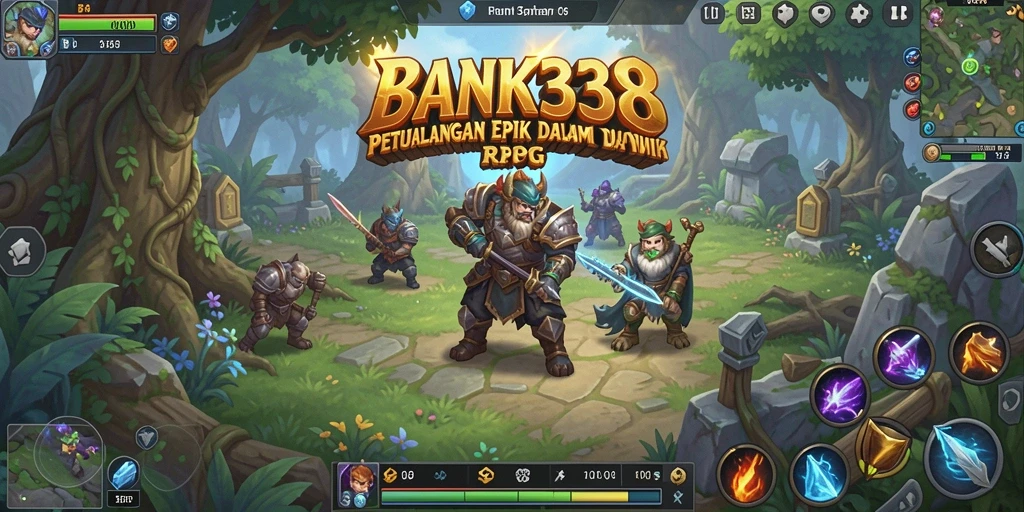 Tampilan gameplay RPG BANK338 yang seru dan mendebarkan.