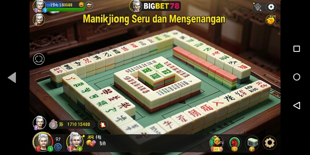 Tampilan menakjubkan dari gameplay Mahjong di BIGBET78.