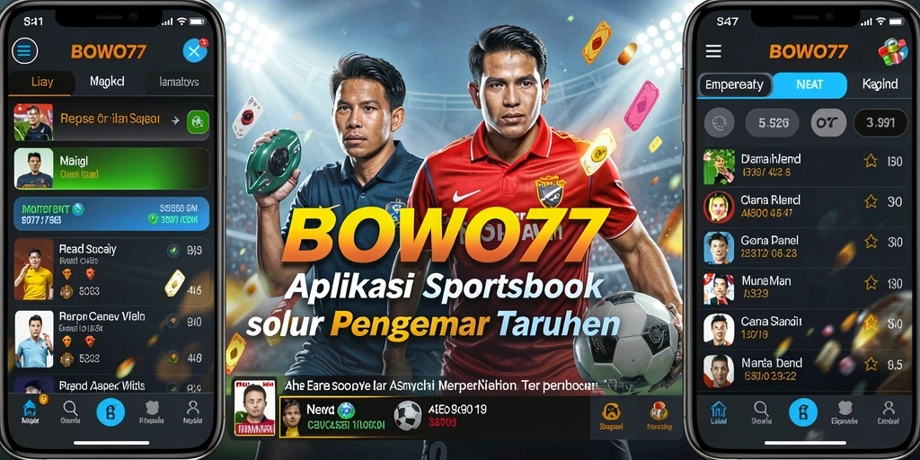 Screenshot utama BOWO77 menunjukkan beragam pilihan taruhan olahraga.