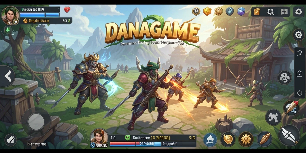 Tampilan strategis menarik dalam gameplay DANAGAME.