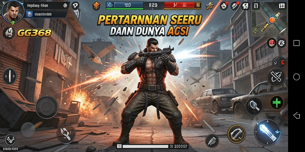 Tampilan gameplay GG368 yang menegangkan dan seru.