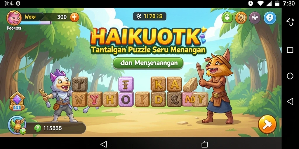 Tampilan gameplay HAIKUOTK yang menantang dan seru.