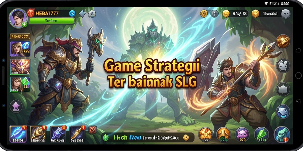 Tangkapan layar gameplay HEBAT777 yang menampilkan aksi strategis dalam permainan SLG.