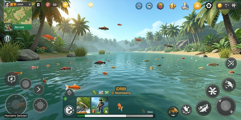Gameplay memancing yang seru dan mendebarkan di IDR89.