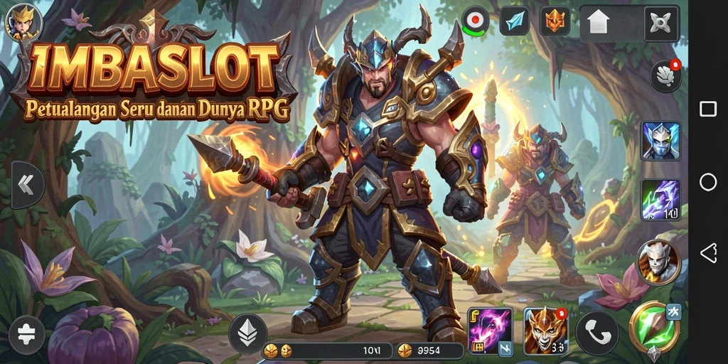 Tampilan gameplay seru dalam dunia RPG IMBASLOT.