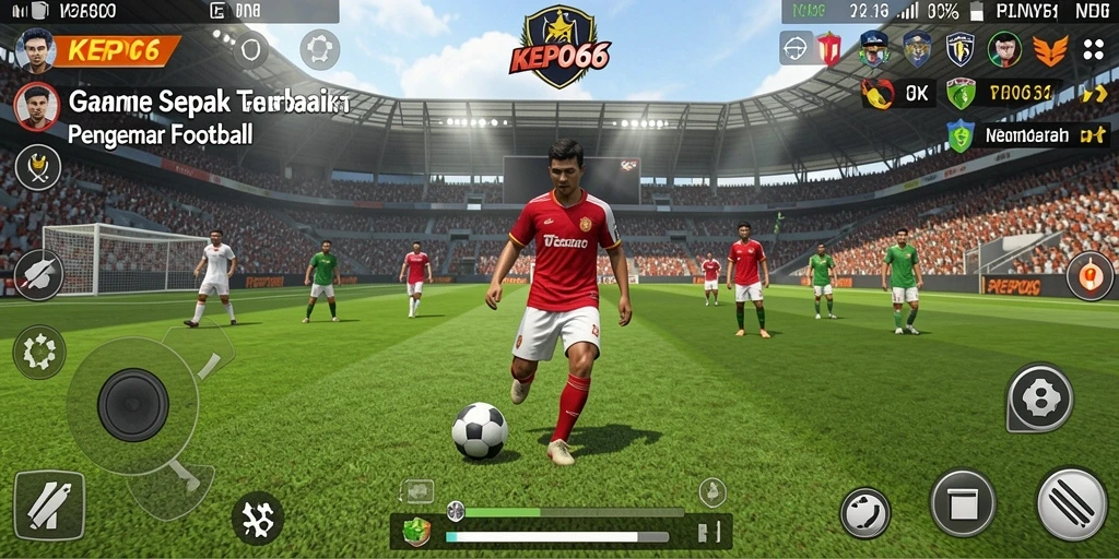 Tampilan gameplay <strong>KEPO66</strong> yang memukau dengan aksi sepak bola yang seru.
