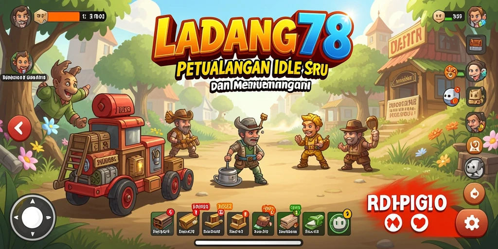 Screenshot utama LADANG78 menampilkan suasana ladang yang indah dan gameplay yang interaktif.