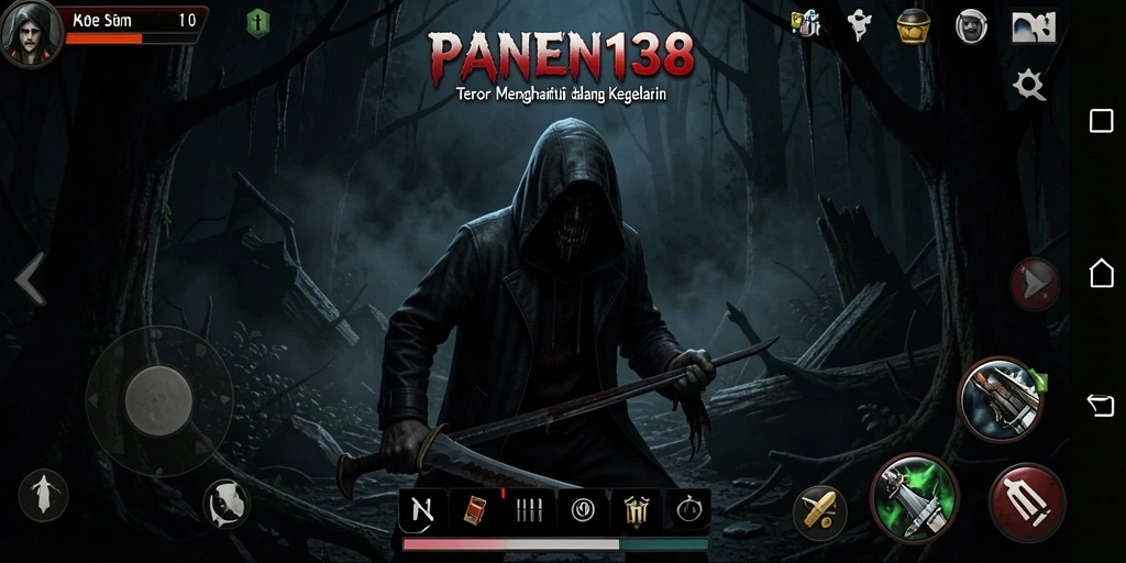 Screenshot utama PANEN138 menampilkan adegan menegangkan di dunia Horror.