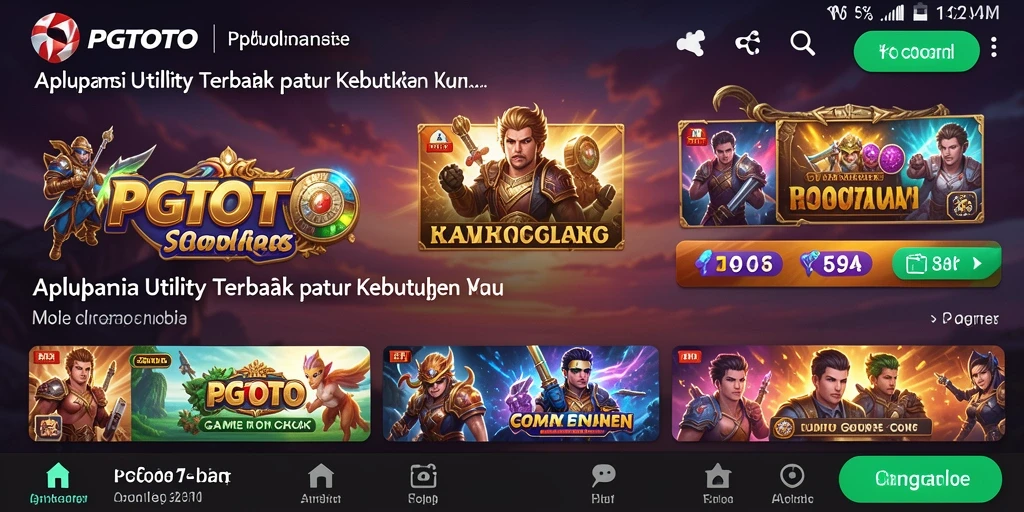 Tangkapan layar PGTOTO menampilkan fitur-fitur utilitas yang menarik dan fungsional.