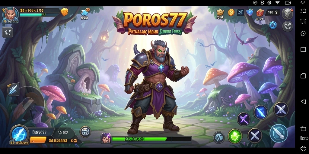 Tampilan screenshot utama POROS77 yang menampilkan dunia petualangan yang menakjubkan.