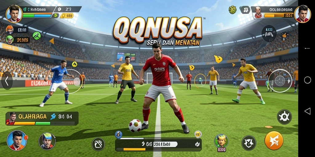 Tampilan gameplay seru dan kompetitif di QQNUSA.