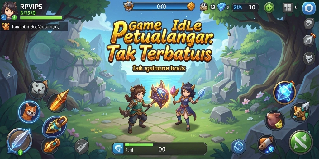 Gameplay RPVIP5 yang seru dan menarik saat bertualang.