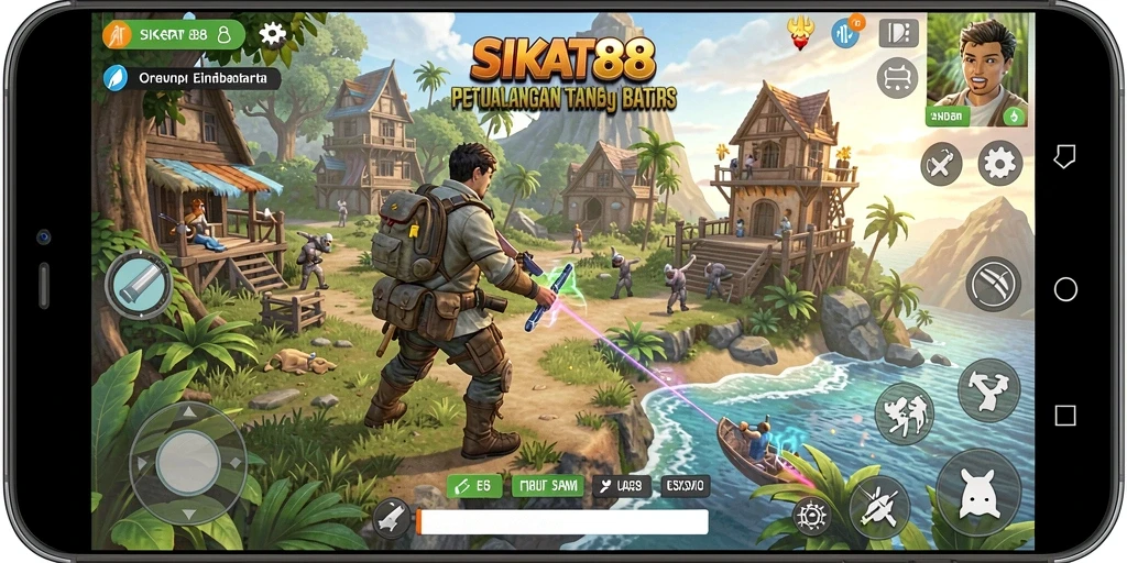 Tangkapan layar gameplay Open World SIKAT88 dengan petualangan yang seru.