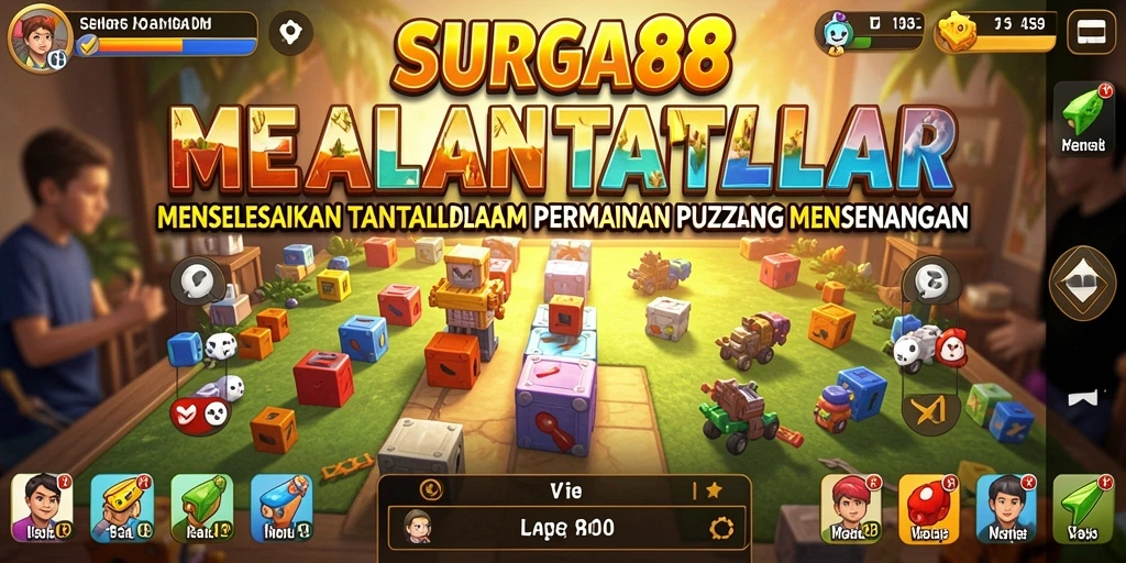 Tangkapan layar gameplay SURGA88 menampilkan tantangan Puzzle yang menarik.