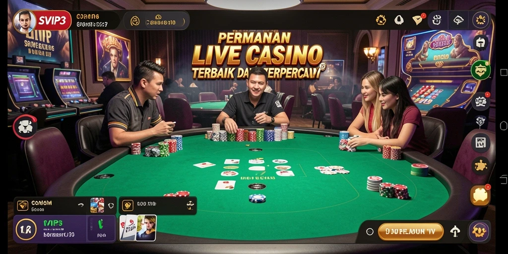 Gameplay menarik dan interaktif di SVIP3 Live Casino.