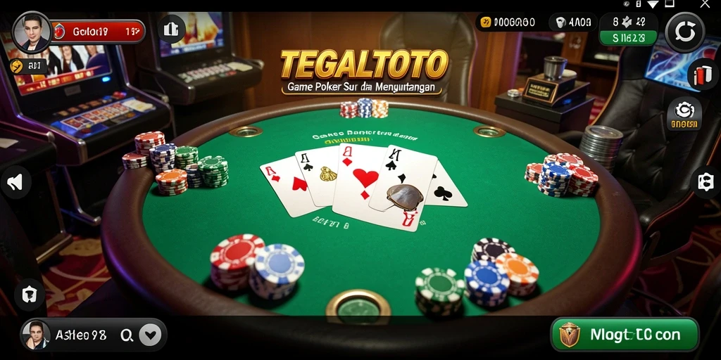 Gameplay Poker yang mendebarkan di TEGALTOTO.
