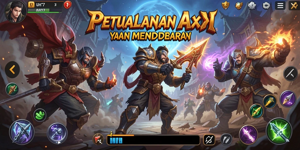 Screenshot UH77 menampilkan gameplay yang penuh aksi dan karakter menakjubkan.