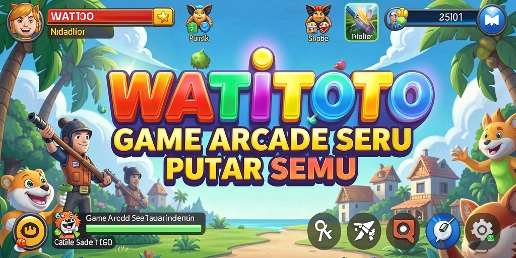 Tampilan utama gameplay WATITOTO yang penuh warna dan menarik.